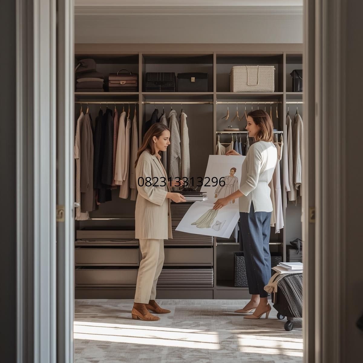 lemari custom minimalis Surabaya