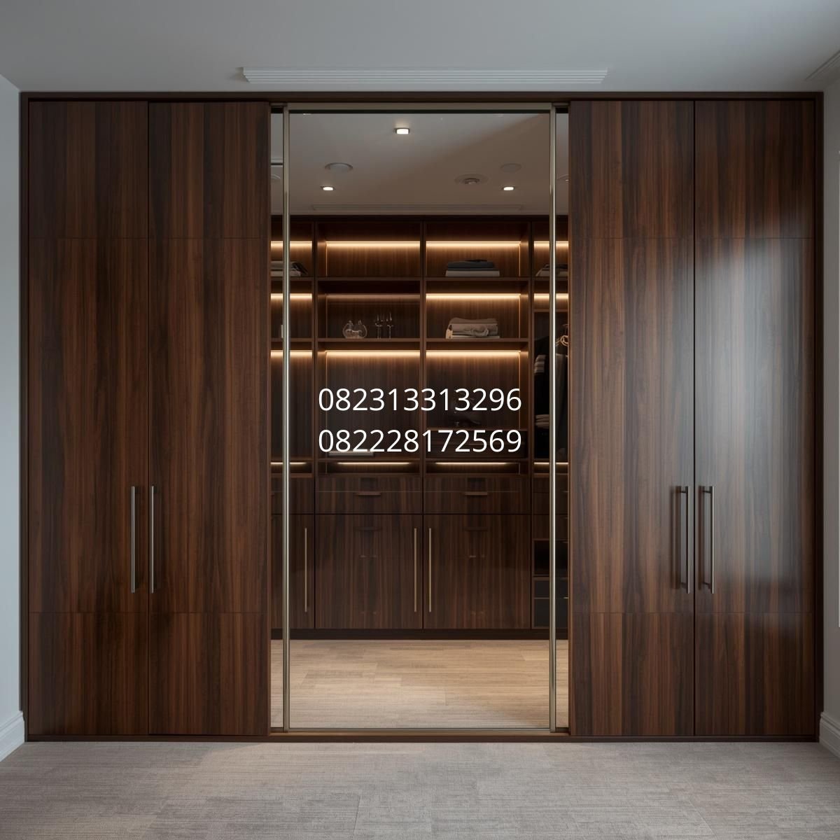 Lemari Tinggi Full Plafon