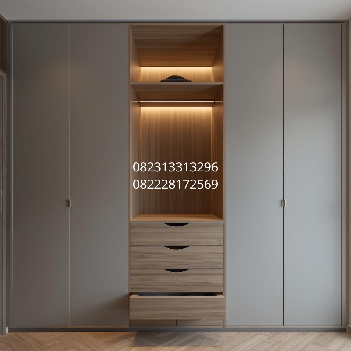 lemari minimalis built in Surabaya