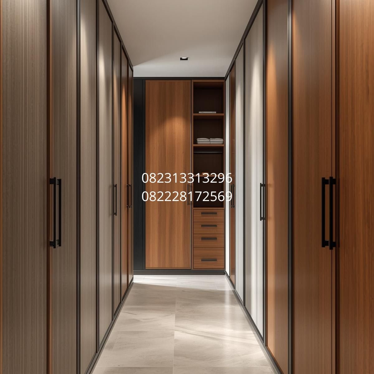 lemari pakaian minimalis custom Surabaya