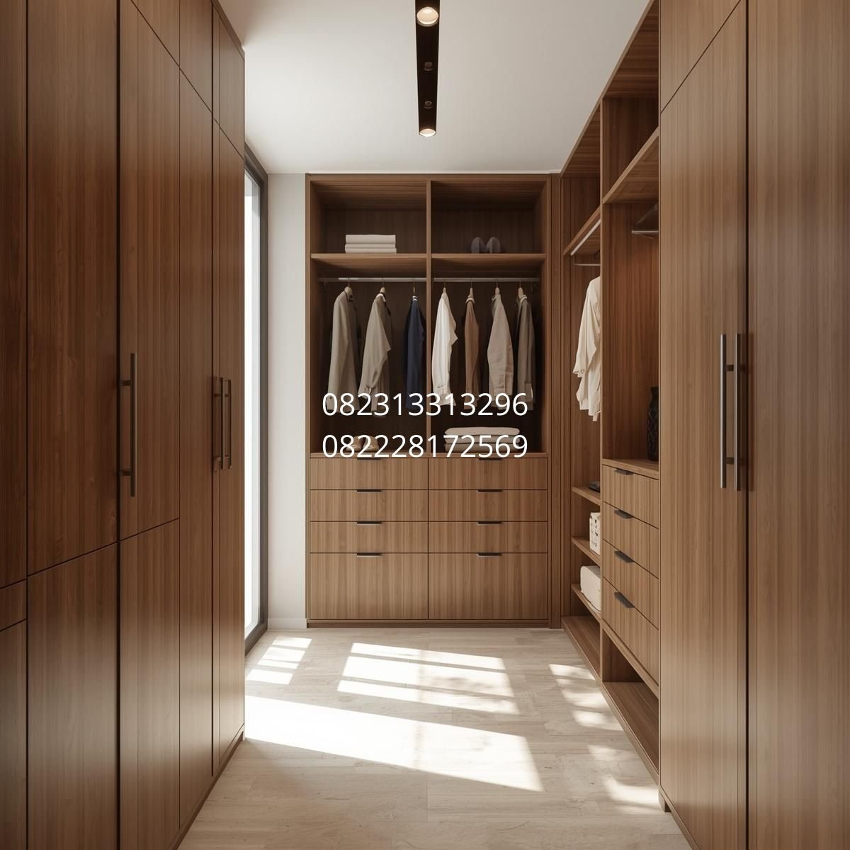 lemari pakaian modern HPL