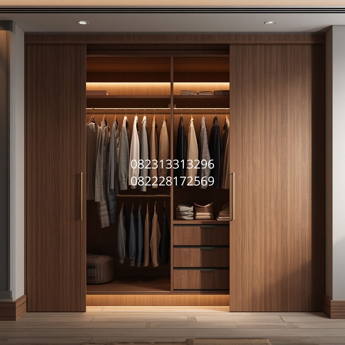 lemari custom pintu ayun Surabaya