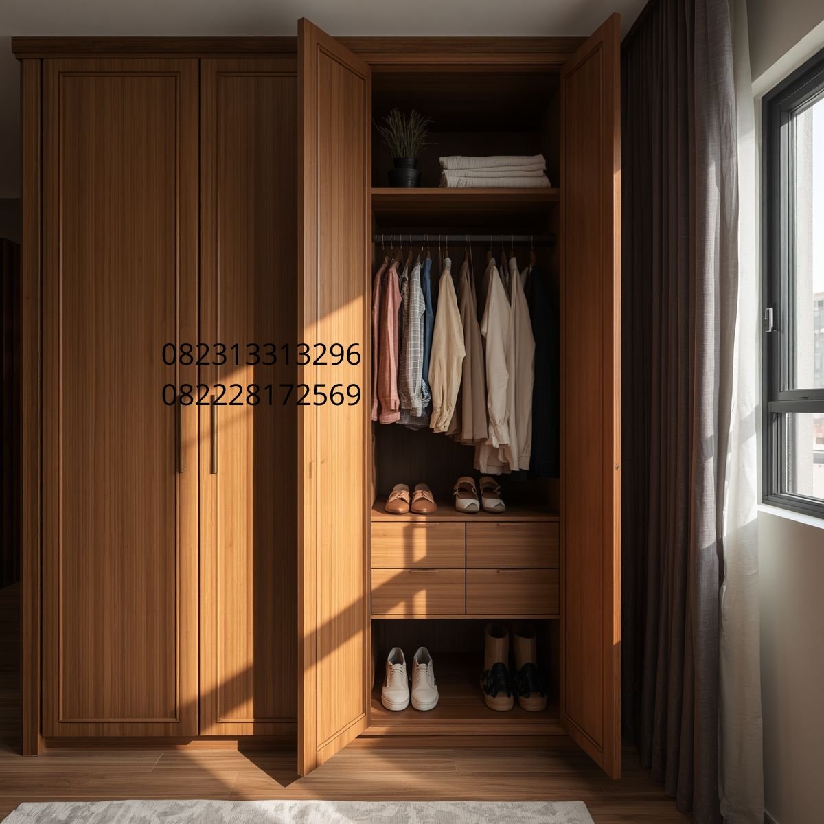 lemari wardrobe full height Surabaya