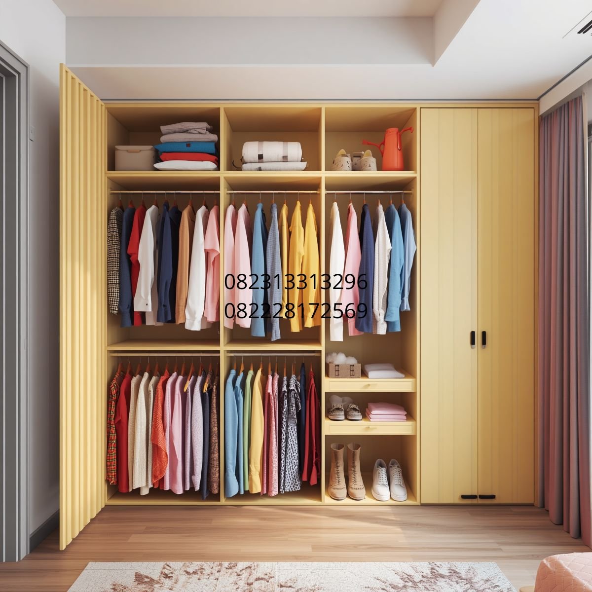wardrobe tinggi sampai plafon Surabaya