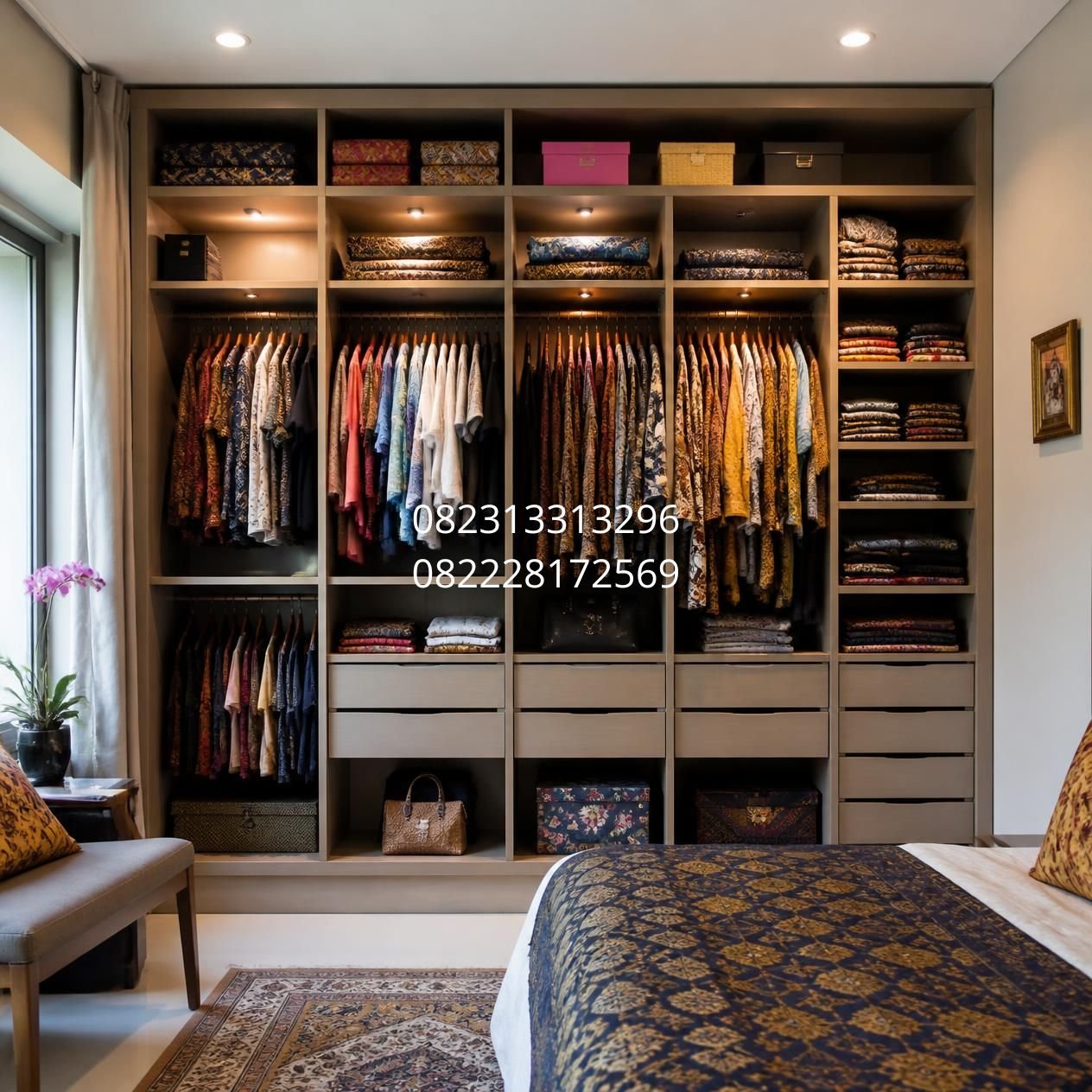 lemari pakaian custom Surabaya