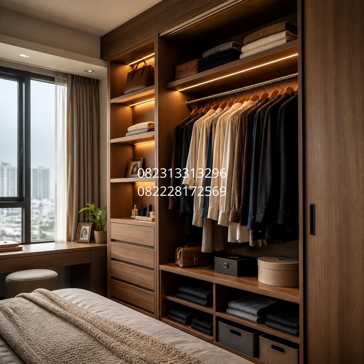wardrobe custom apartemen