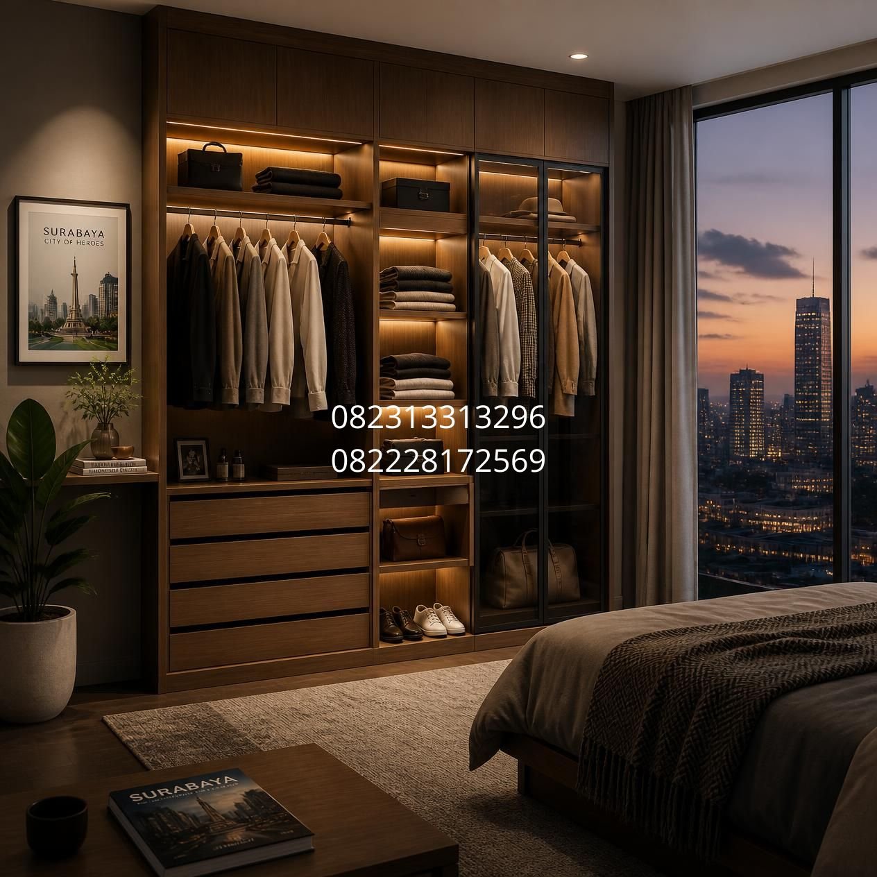 wardrobe minimalis Surabaya