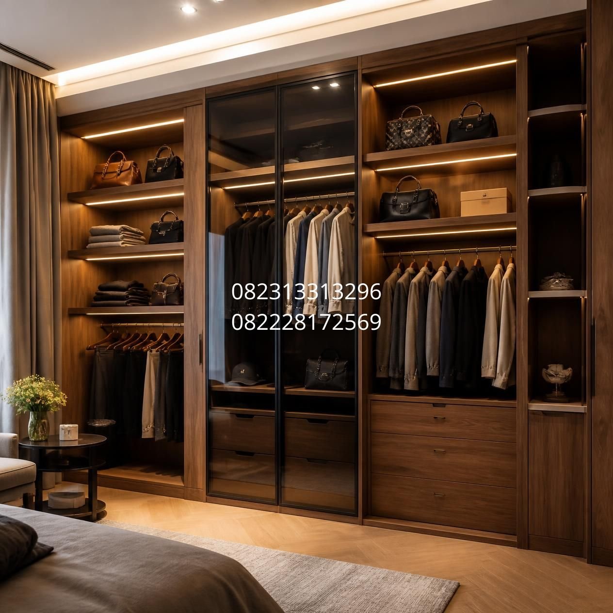 lemari built-in kamar utama