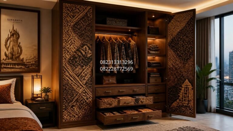 desain wardrobe Surabaya