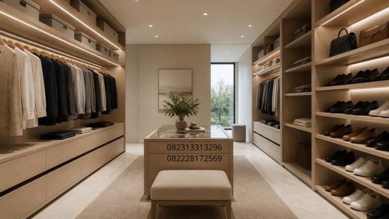 walk in closet minimalis Surabaya