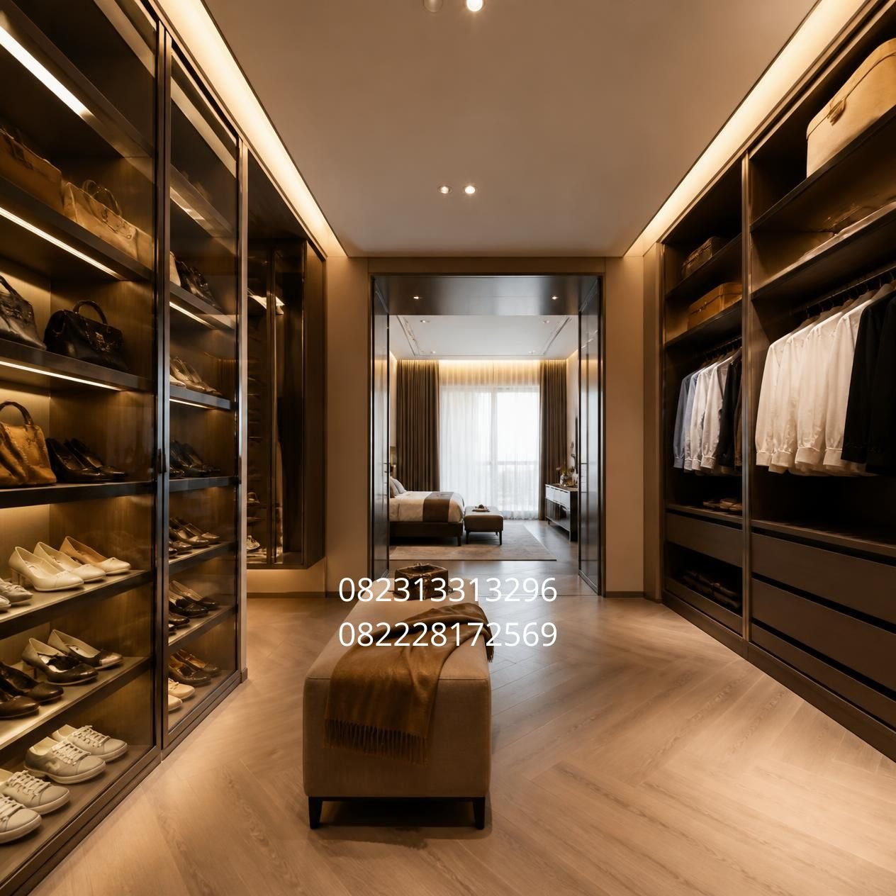 walk in closet modern Surabaya