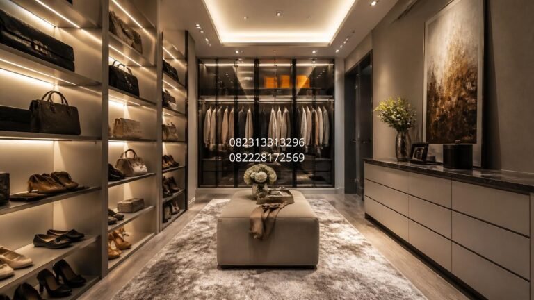 walk in closet apartemen Surabaya