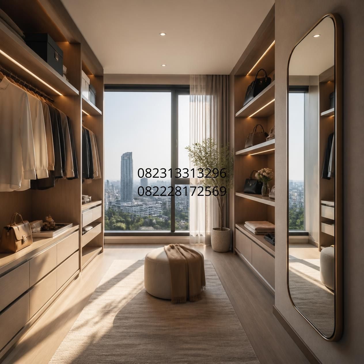 Lemari walk in closet Surabaya