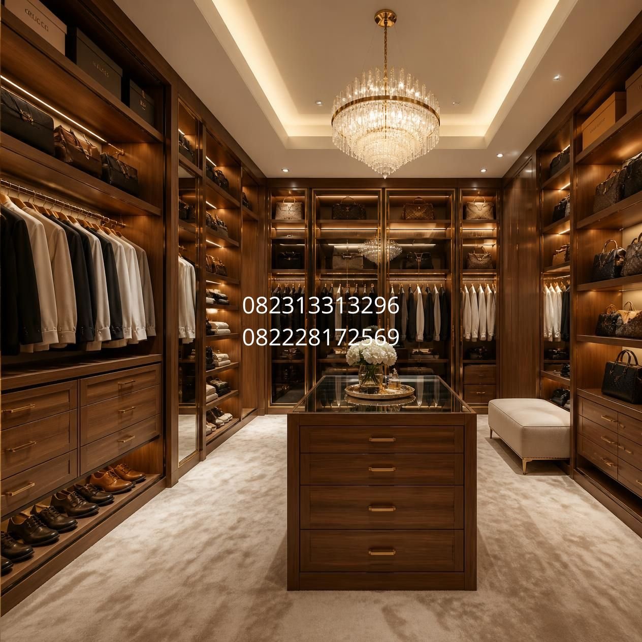 Interior walk in closet Surabaya