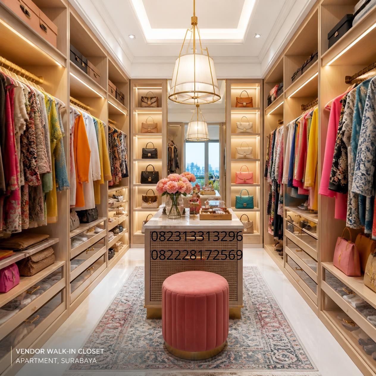 kontraktor walk in closet Surabaya