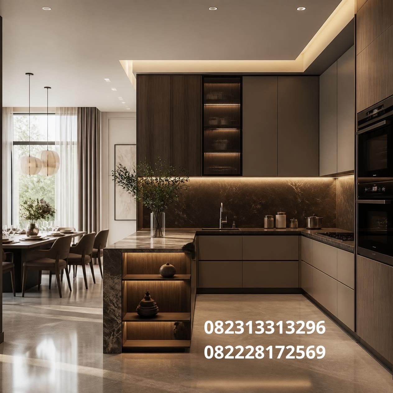 kabinet dapur minimalis custom Surabaya