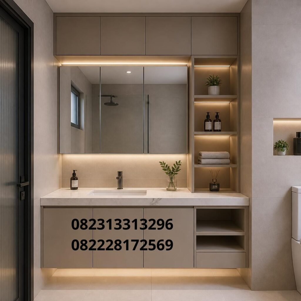 Jasa Lemari Kamar Mandi Custom Surabaya