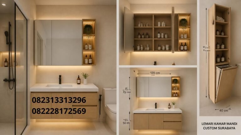 Lemari Kamar Mandi Custom Surabaya