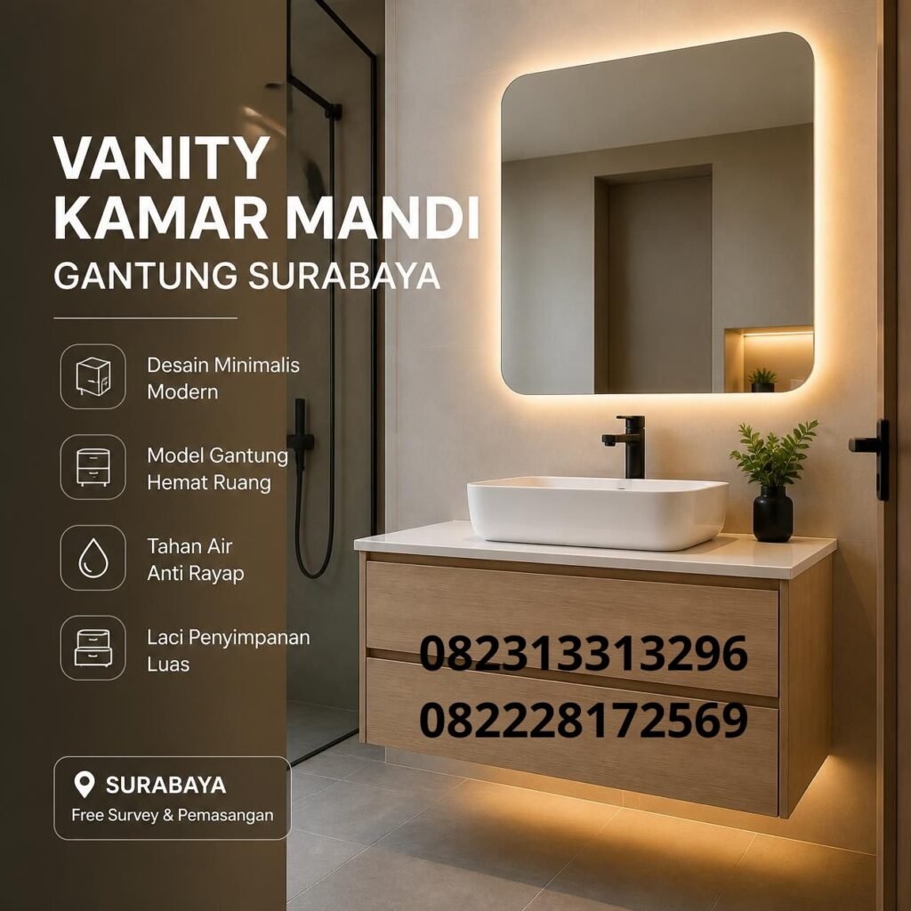 Bathroom Vanity Gantung Surabaya