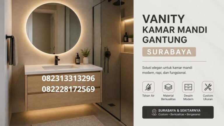 Vanity Kamar Mandi Gantung Surabaya