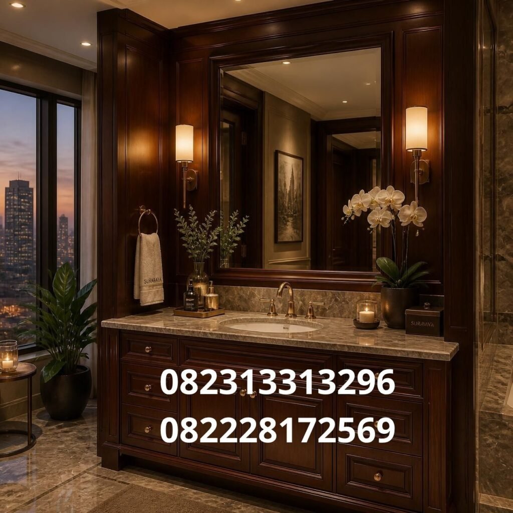 Custom vanity kamar mandi Surabaya