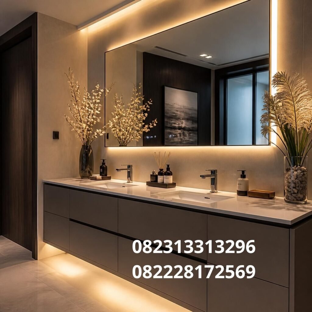 Meja vanity kamar mandi HPL Surabaya