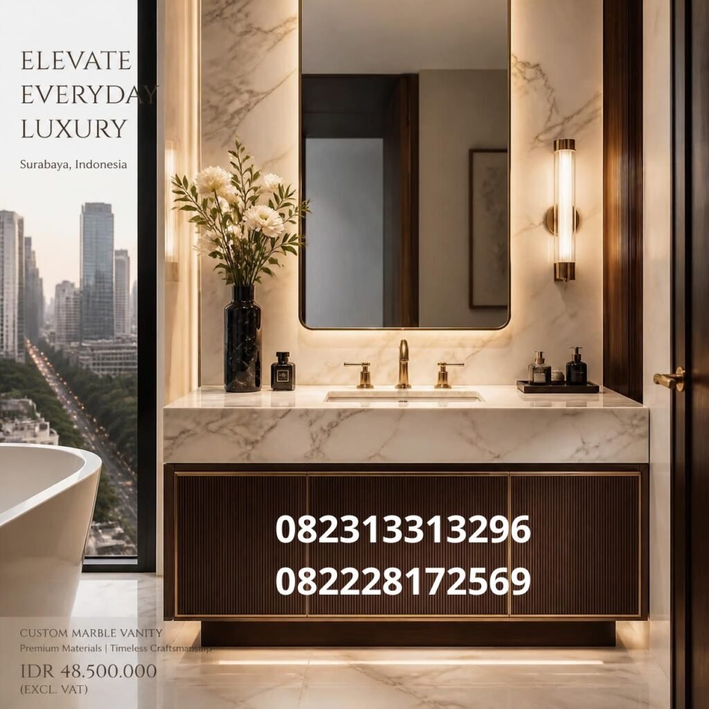 Harga Custom Vanity Kamar Mandi Surabaya