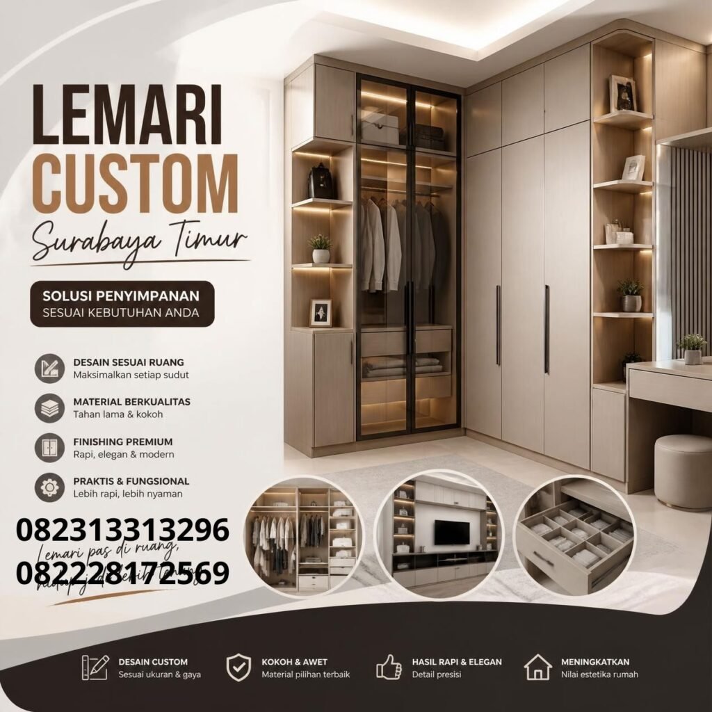 Harga Lemari Custom Surabaya Timur