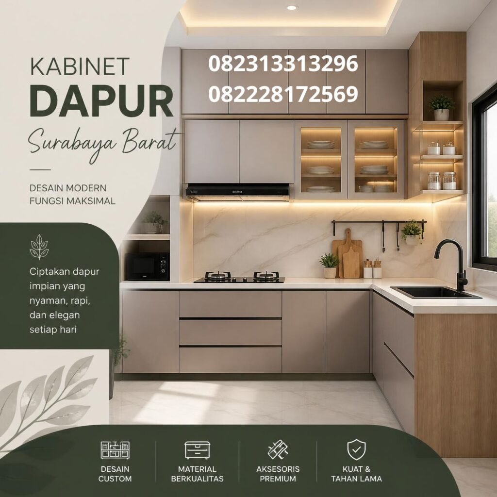 Harga kabinet dapur Surabaya Barat