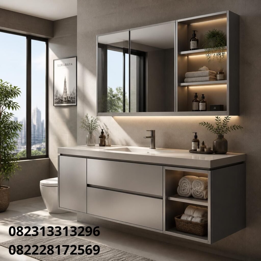 Harga lemari kamar mandi aluminium Surabaya