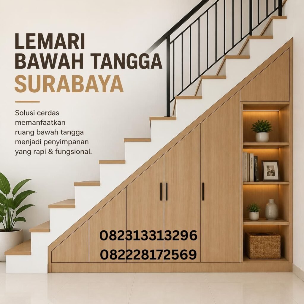 Jasa Lemari Bawah Tangga Surabaya
