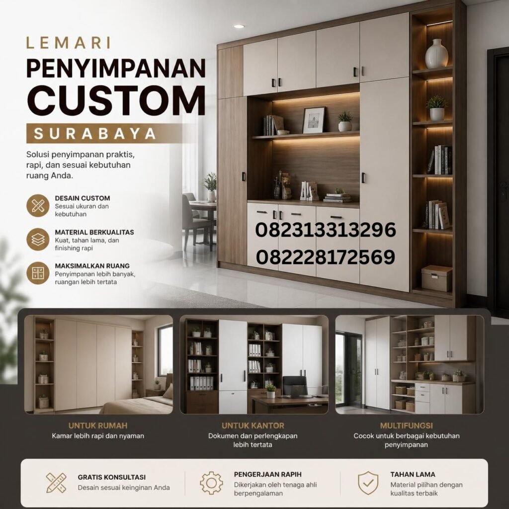 Jasa Lemari Custom Surabaya