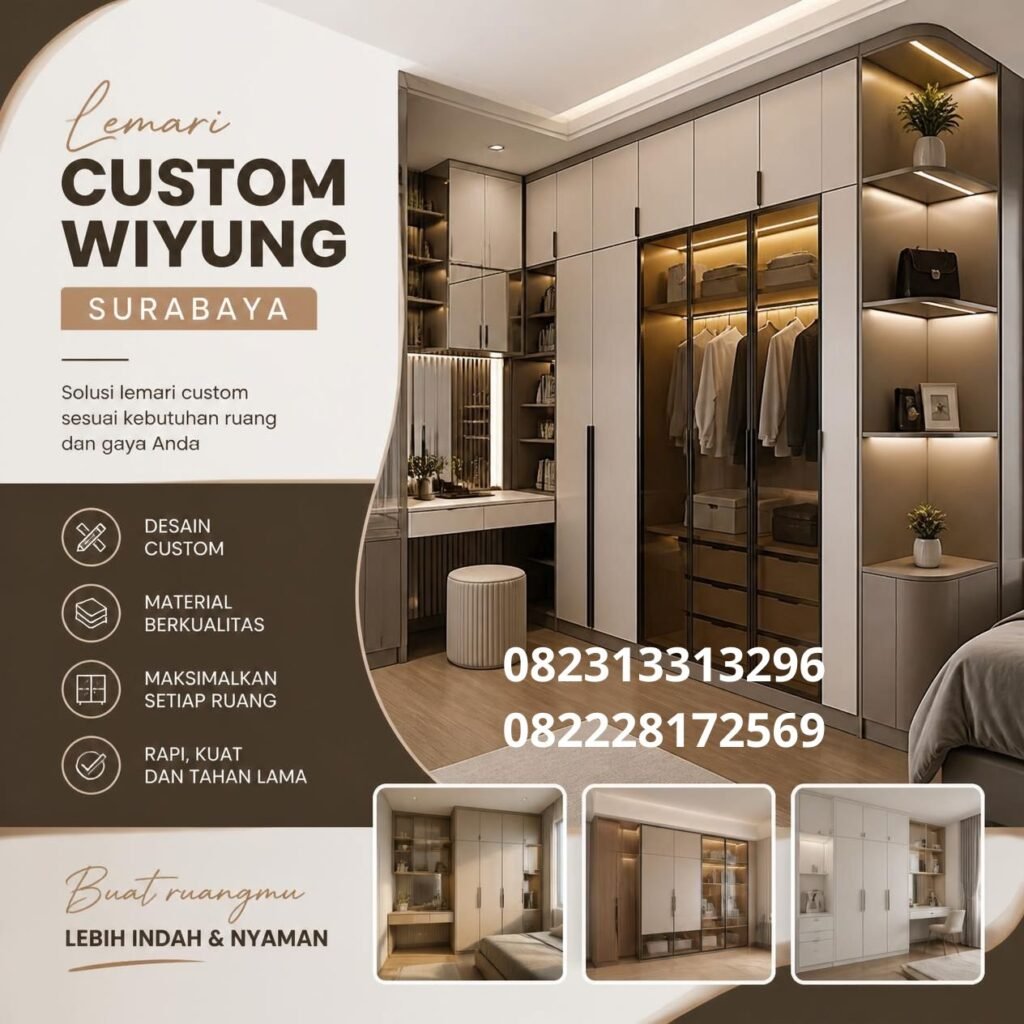 Jasa Lemari Custom Wiyung