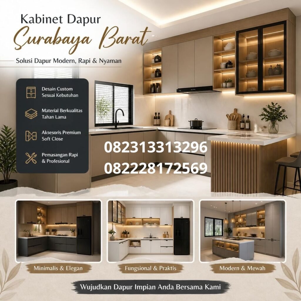 Jasa kabinet dapur Surabaya Barat