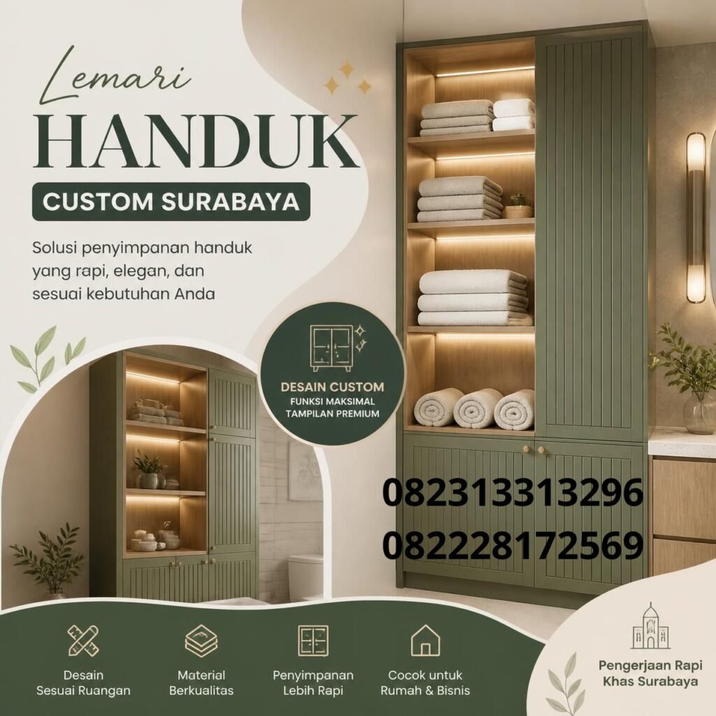 Jasa lemari handuk Surabaya