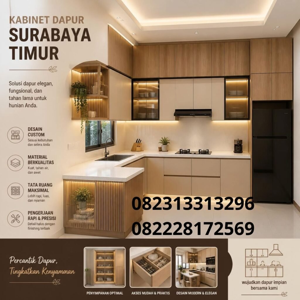 Jual kabinet dapur Surabaya Timur