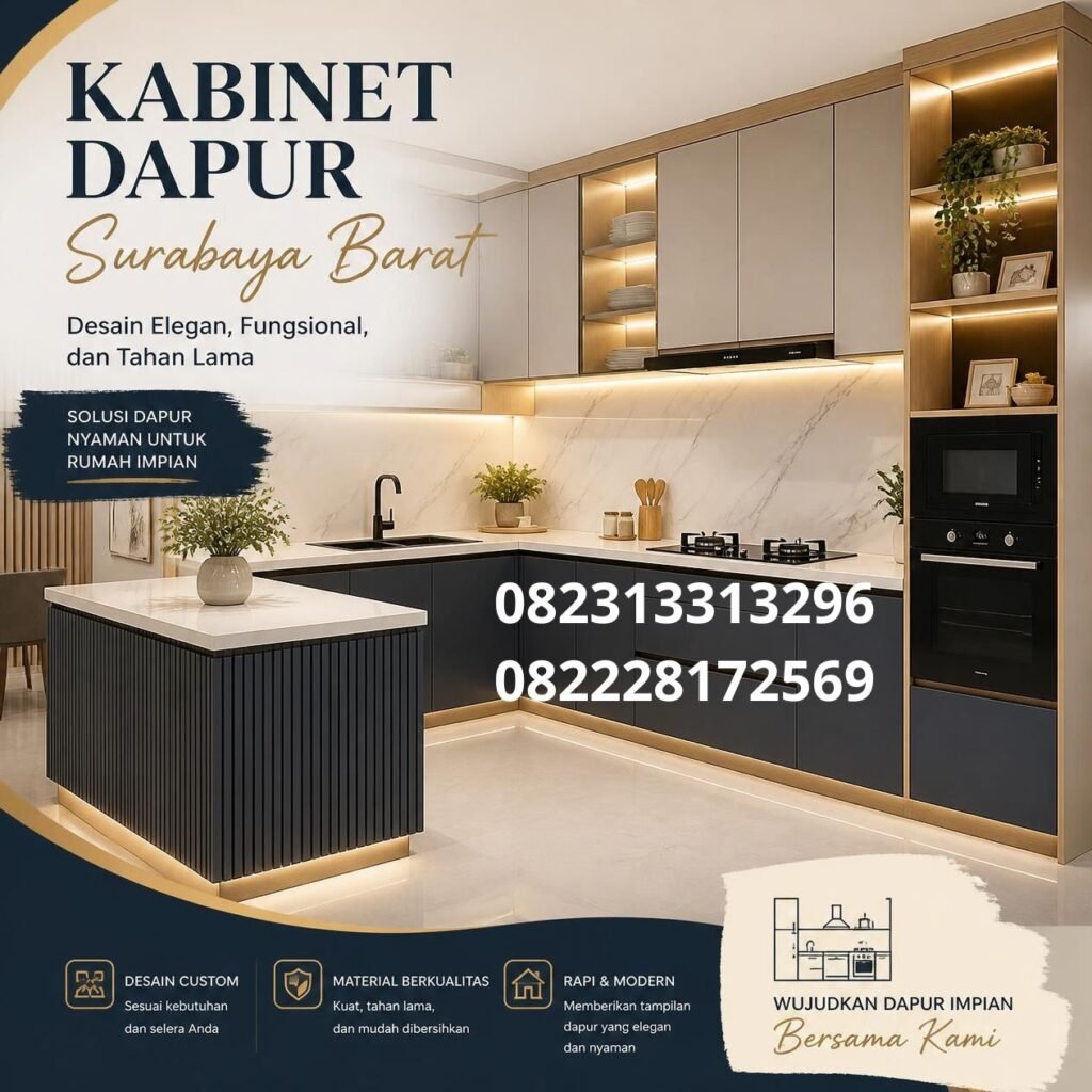 Kabinet dapur minimalis Surabaya Barat