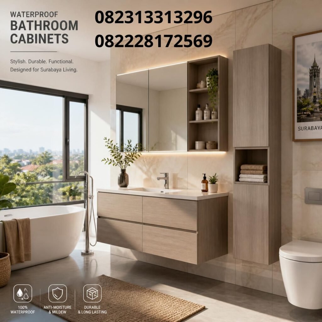 Lemari Kamar Mandi Custom Surabaya