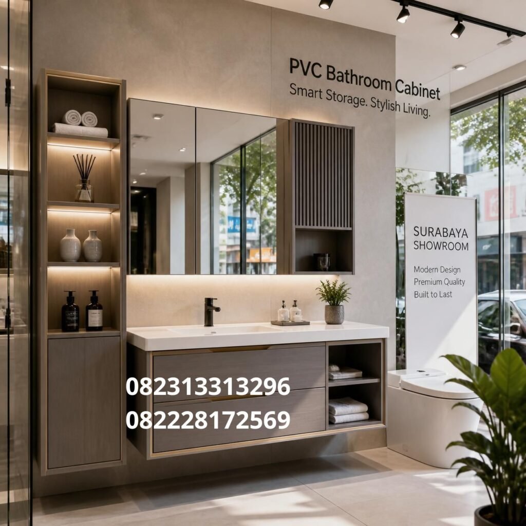 Lemari Kamar Mandi PVC Custom Surabaya