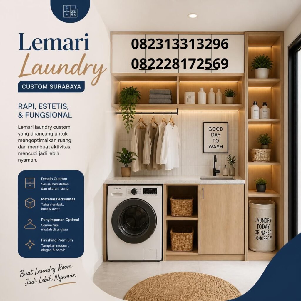 Lemari Laundry Minimalis Surabaya