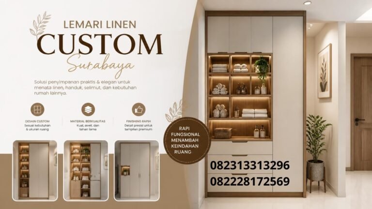Lemari Linen Custom Surabaya