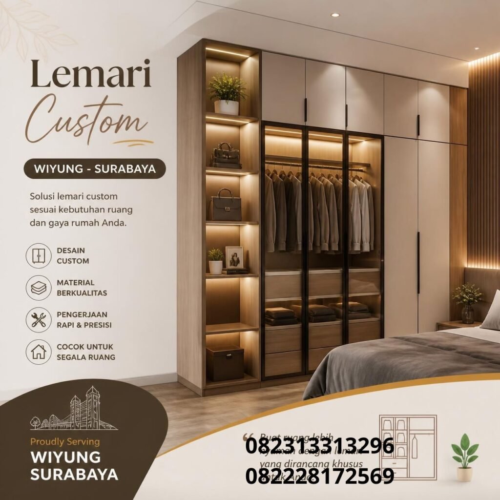 Lemari Minimalis Custom Surabaya
