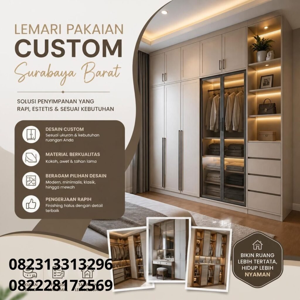 Lemari Pakaian Minimalis Surabaya Barat