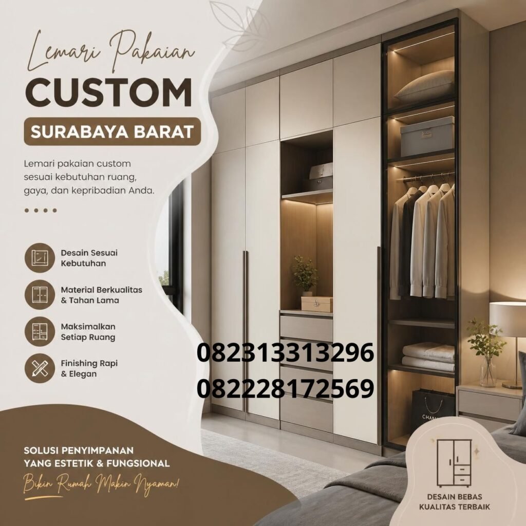 Lemari Pakaian Modern Surabaya Barat