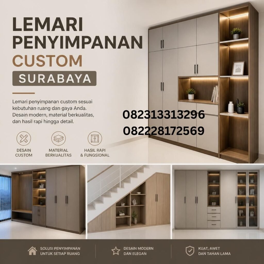 Lemari Penyimpanan Minimalis Surabaya