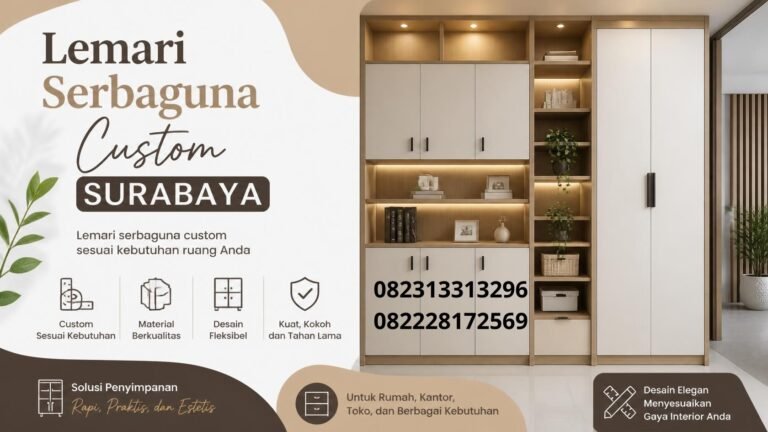 Lemari Serbaguna Custom Surabaya