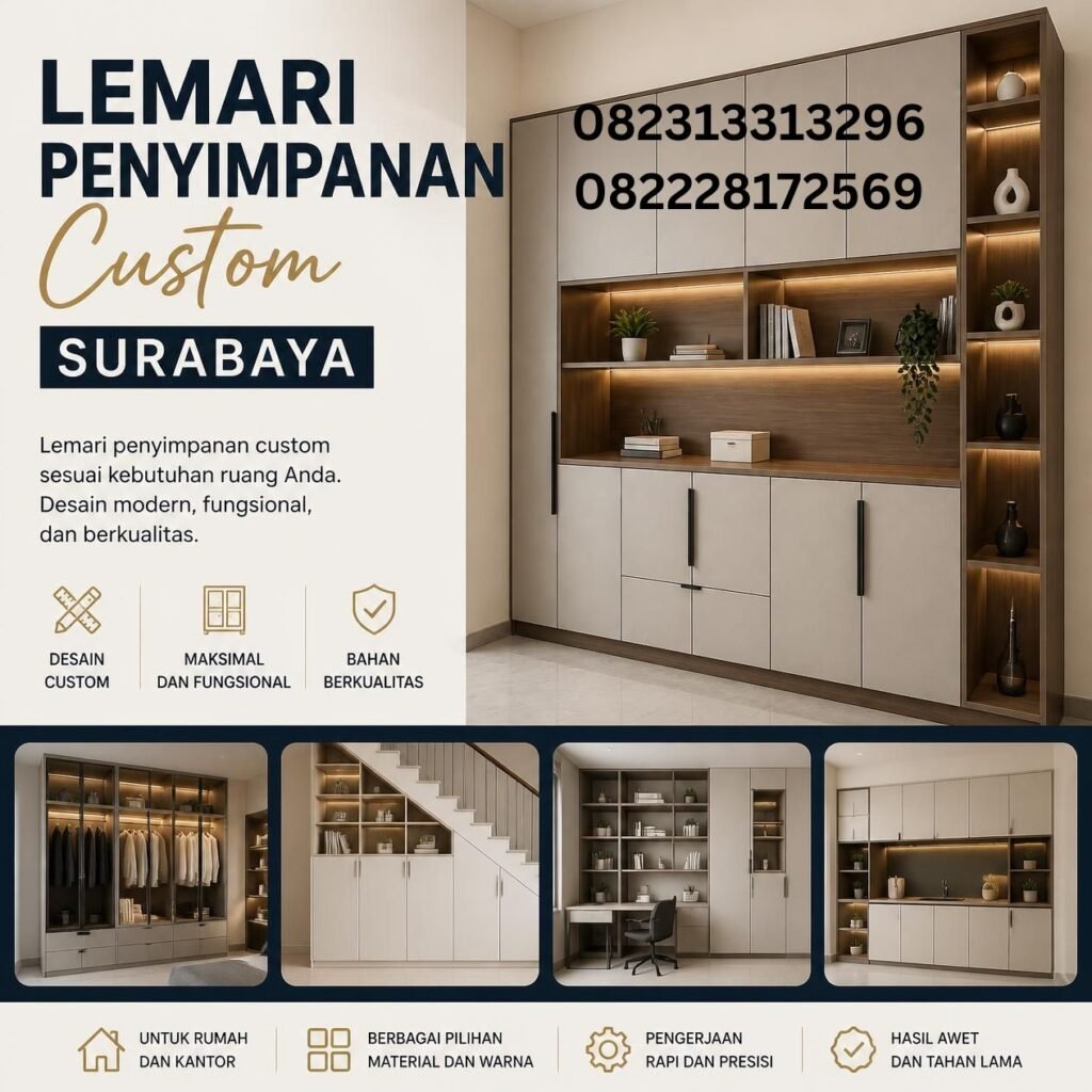 Lemari Storage Custom Surabaya