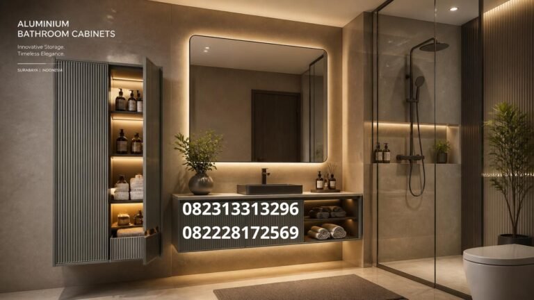 Lemari kamar mandi aluminium Surabaya