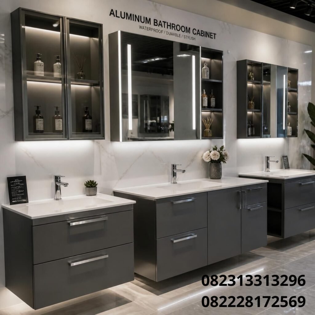 Lemari kamar mandi custom Surabaya