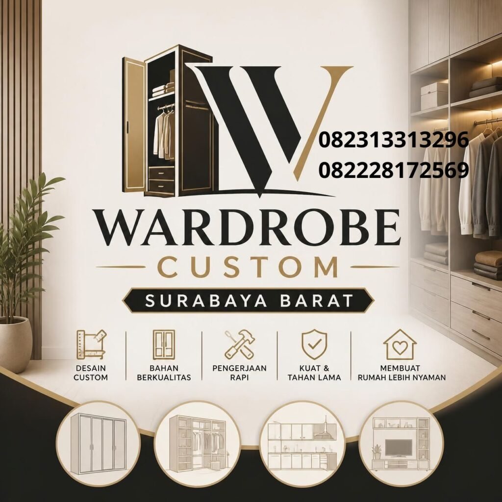 Lemari pakaian custom Surabaya Barat (1)
